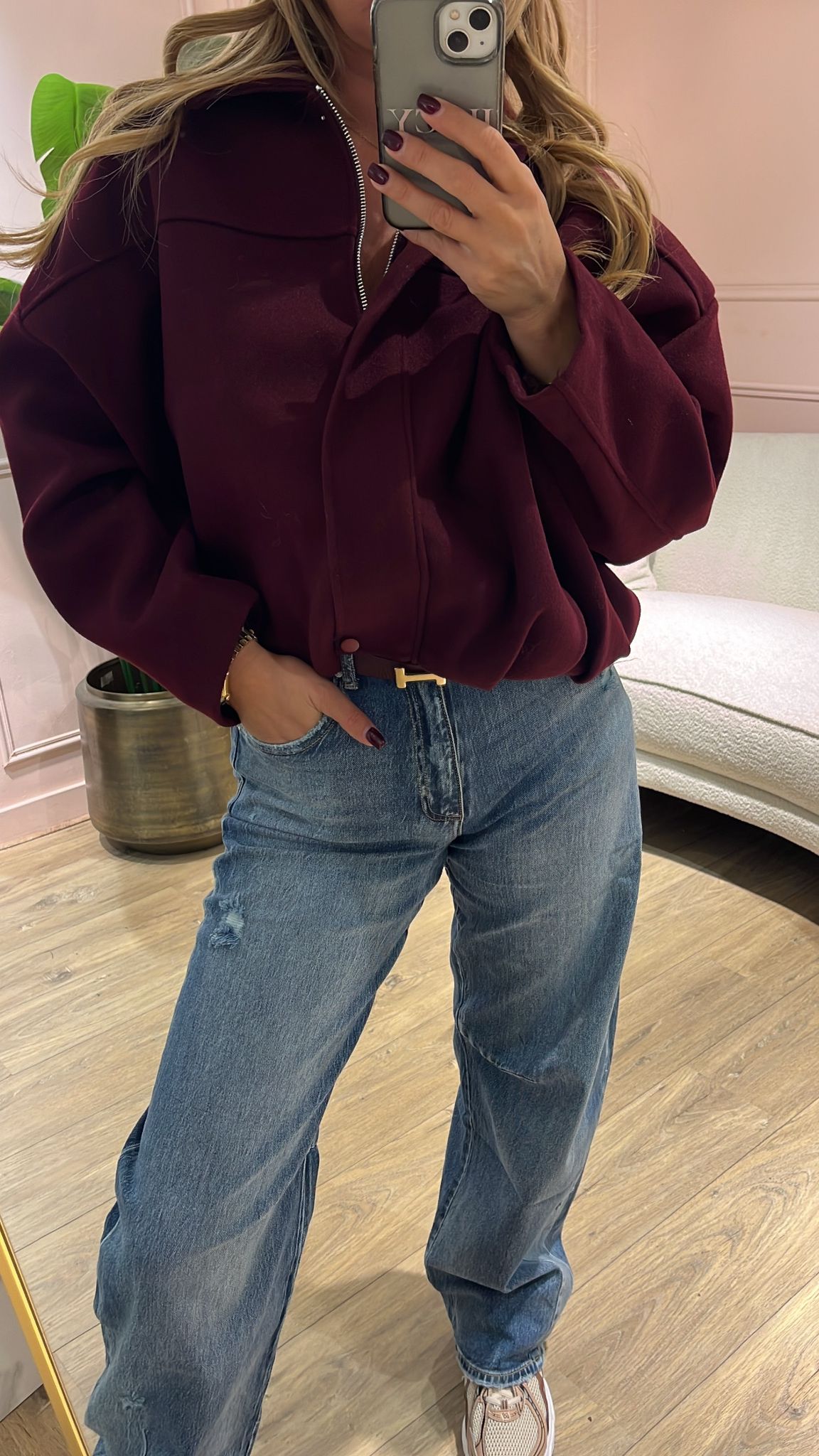 The Vienna Zip Jacket – Bordeaux