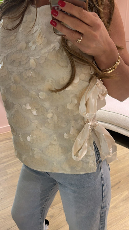 Muse Sparkle Top - beige