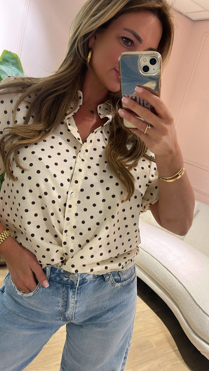 Monaco Dot Blouse