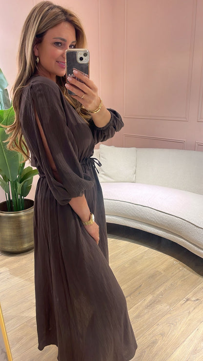 Mocha Elegance Dress
