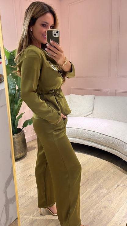 Olivia Set - olijfgroen