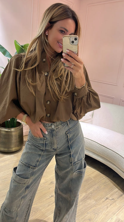 Luna Blouse - mocha