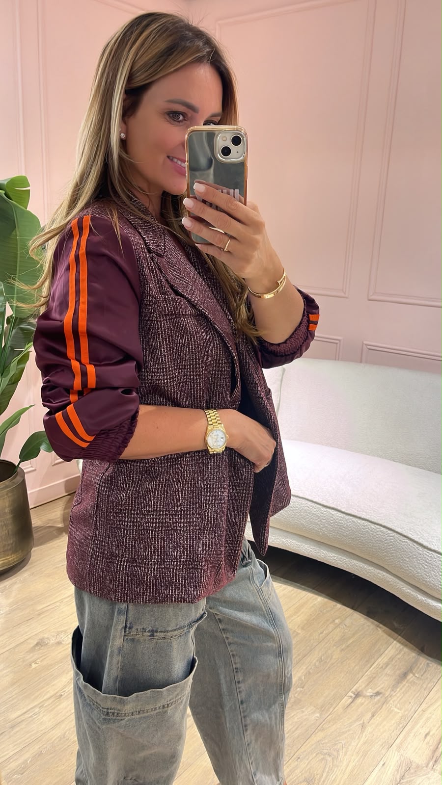 Blair Blazer - burgundy