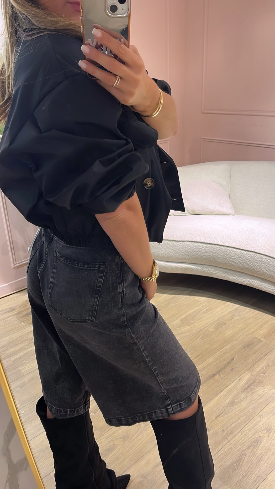 QueenHearts Jort - washed black 🖤