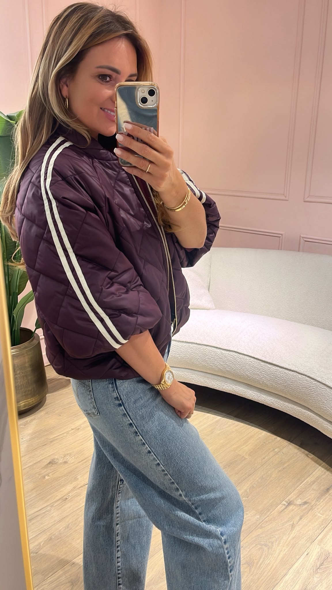 City Chic Bomber - bordeaux