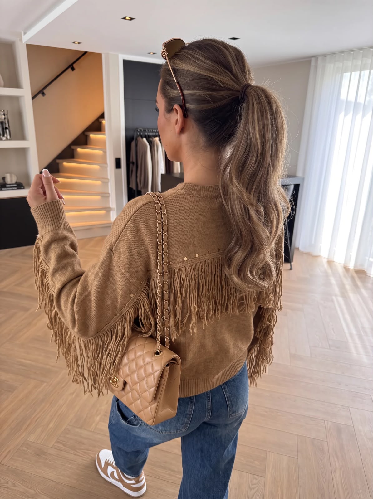 Fringe Knit Top – camel 🤎