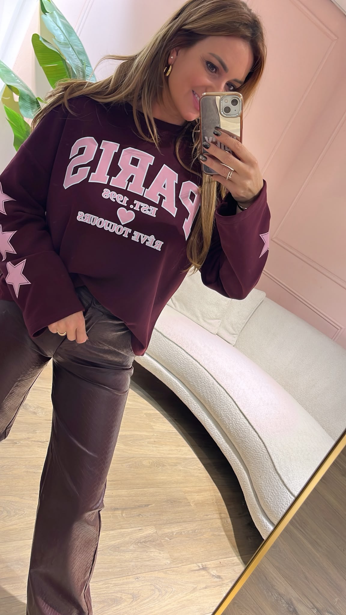 Paris Rêve Sweater - bordeaux