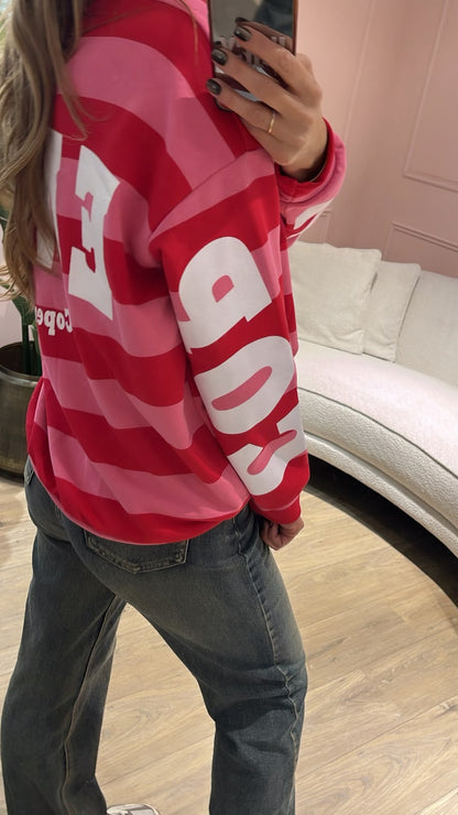 Copenhagen Club Sweater - rood/ roze