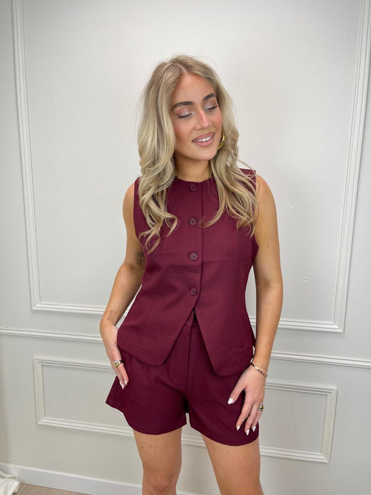 Gilet Benthe Bordeaux