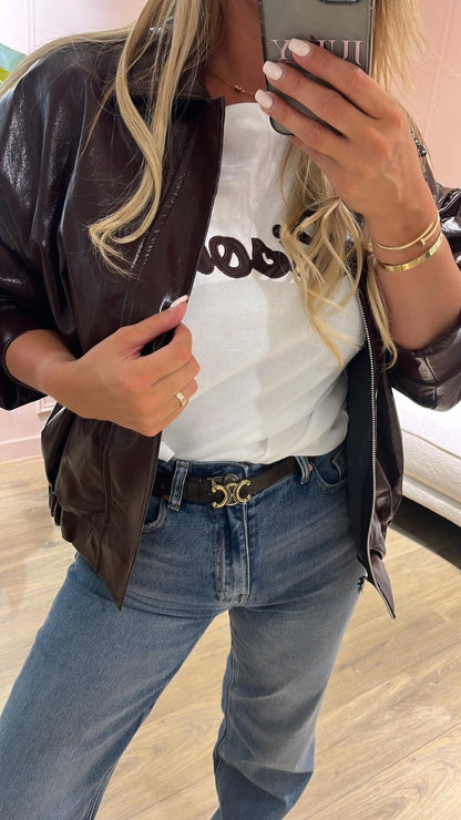 Rebel leather Jacket - Red
